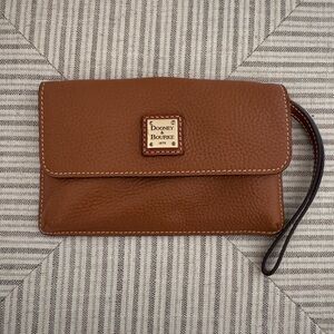 Dooney & Bourke Tan Leather Wristlet